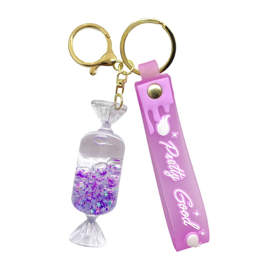 キャンディ キーホルダー液体入り リキッド ゆらゆら キラキラ かわいい 卸 仕入れ