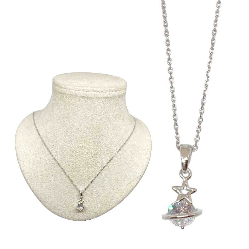 キュービック 惑星 ネックレス ペンダント チェーン レディース シンプル 卸 仕入れ