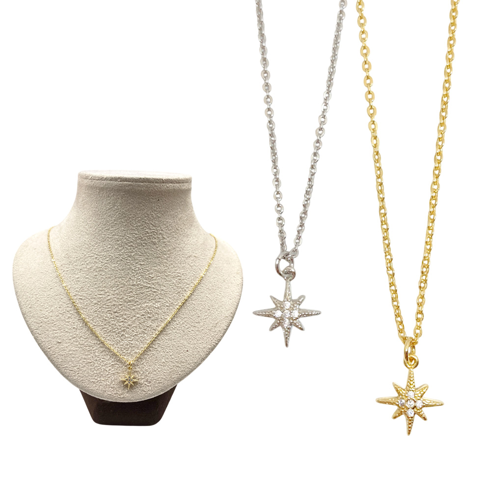 スパークル ネックレス ペンダント チェーン ジュエリー レディース シンプル 上品 卸 仕入れ