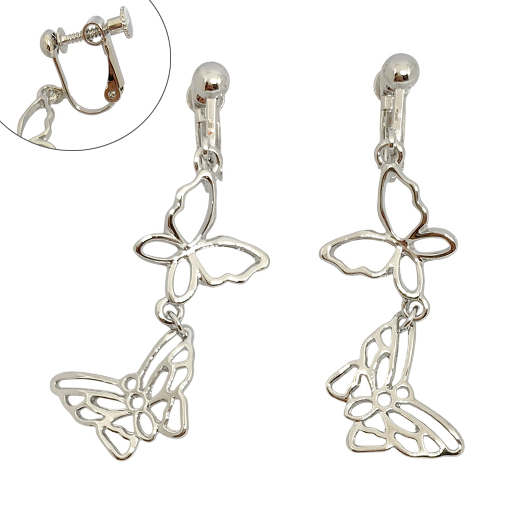 『SBTKイヤ-168』蝶 バタフライ イヤリング レディース 揺れる 参考上代500円（税抜）