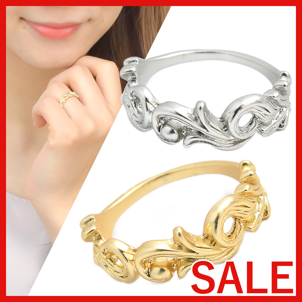 【セール SALE】シンプルフローラルリング(#10)