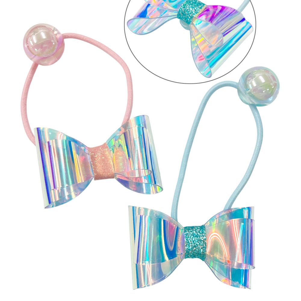 オーロラ リボン ヘアゴム 卸 仕入れ