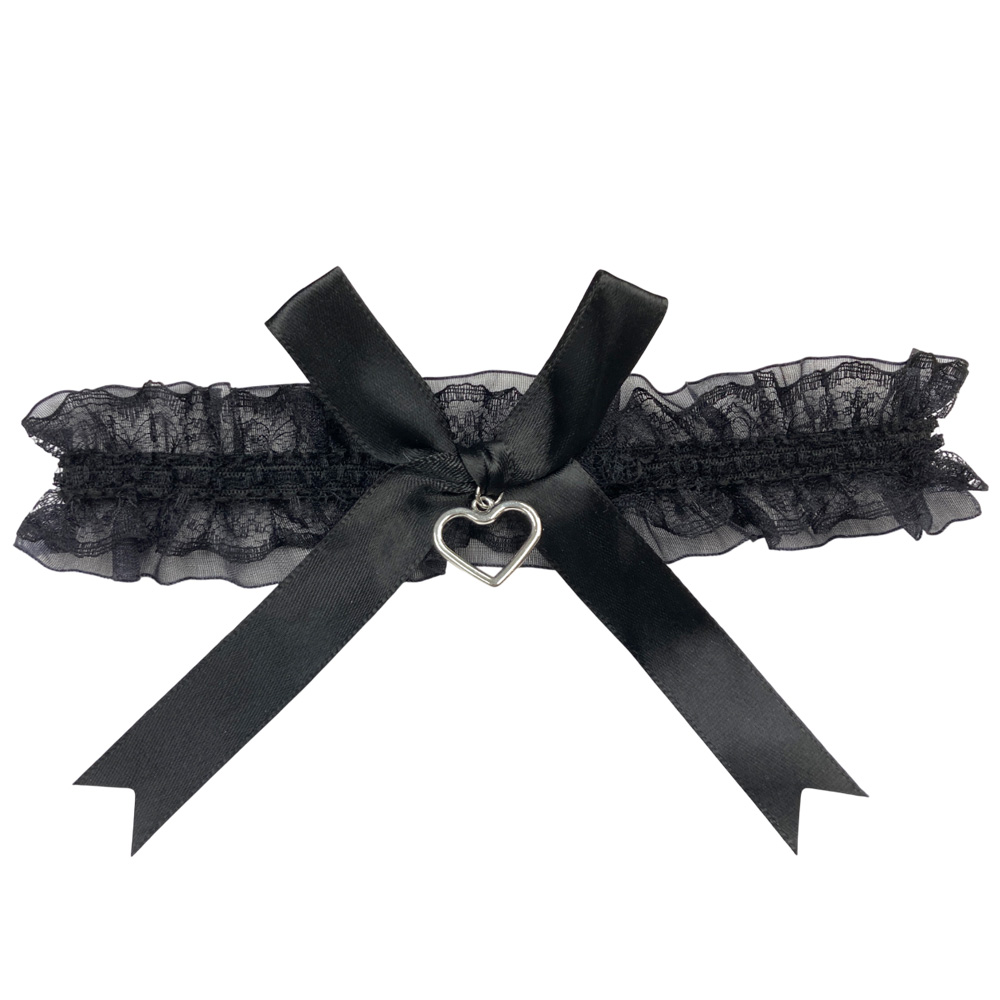 ハート オーガンジーギャザー チョーカー ネックレス