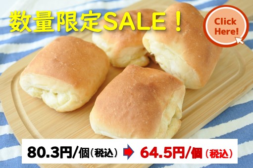 Ｂ国産小麦の塩バターパンｂ