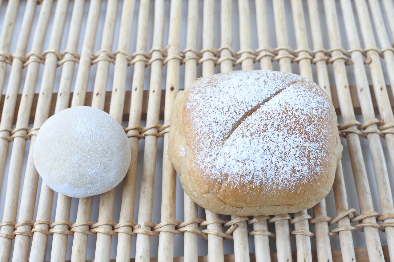 玄米粉入り生地玉