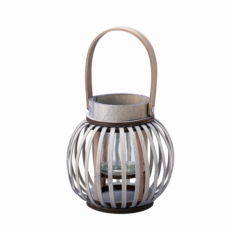 【再値下げ】LT-01GY,NL/花瓶にもなる竹製ランタン