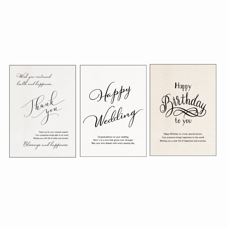 PD-40-127AS/2L版メッセージカード（アソート6枚入）