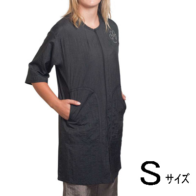 PawBrothers グルーミングジャケット ラインストーン 足跡柄 ブラック Sサイズ