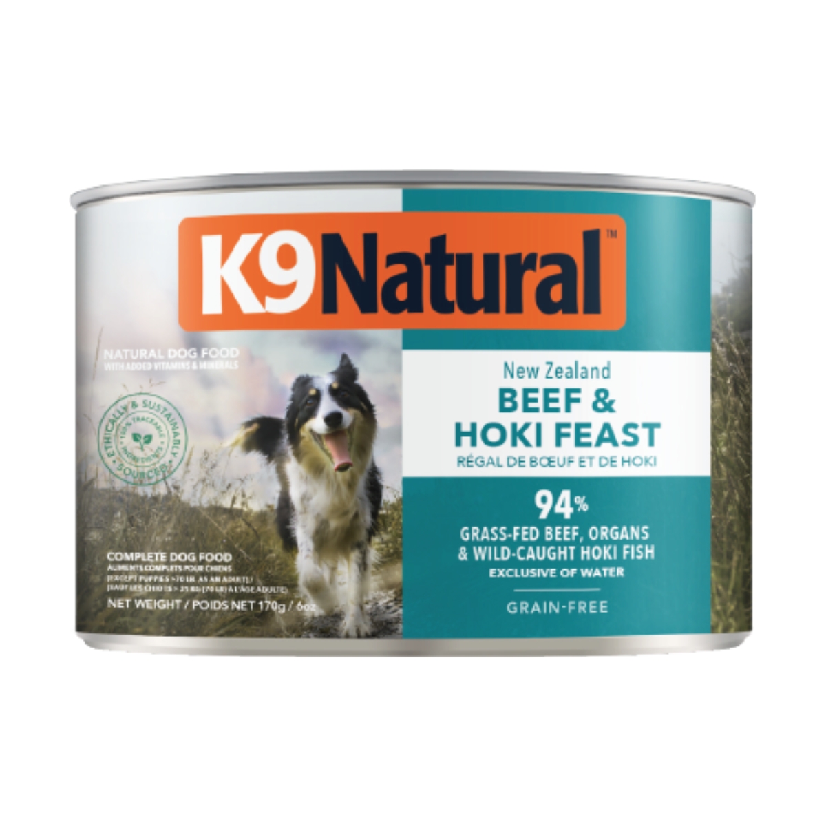 K9プレミアム缶ホキ＆ビーフ・フィースト