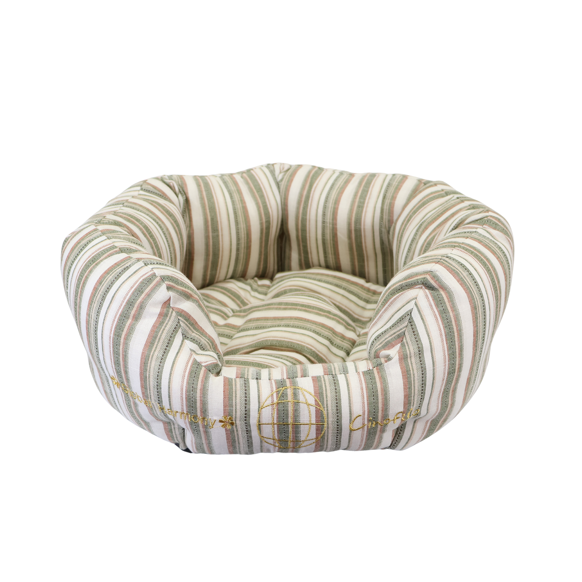 26SS COOLストライプカドラーベッド カーキ