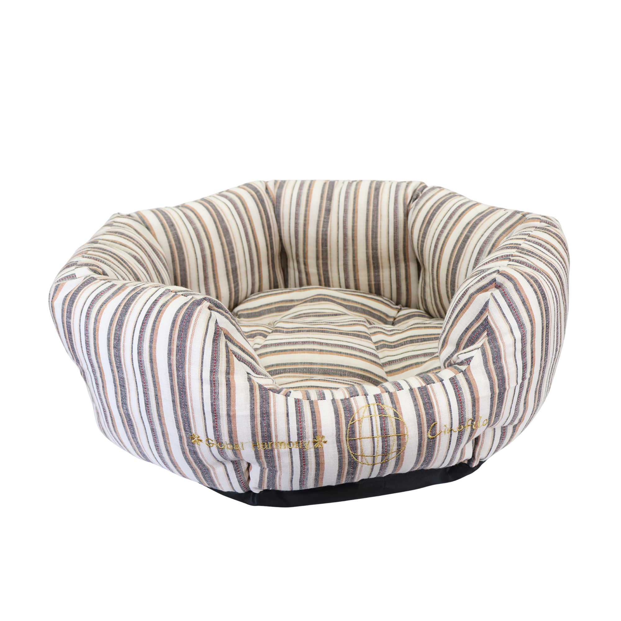 26SS COOLストライプカドラーベッド 茶