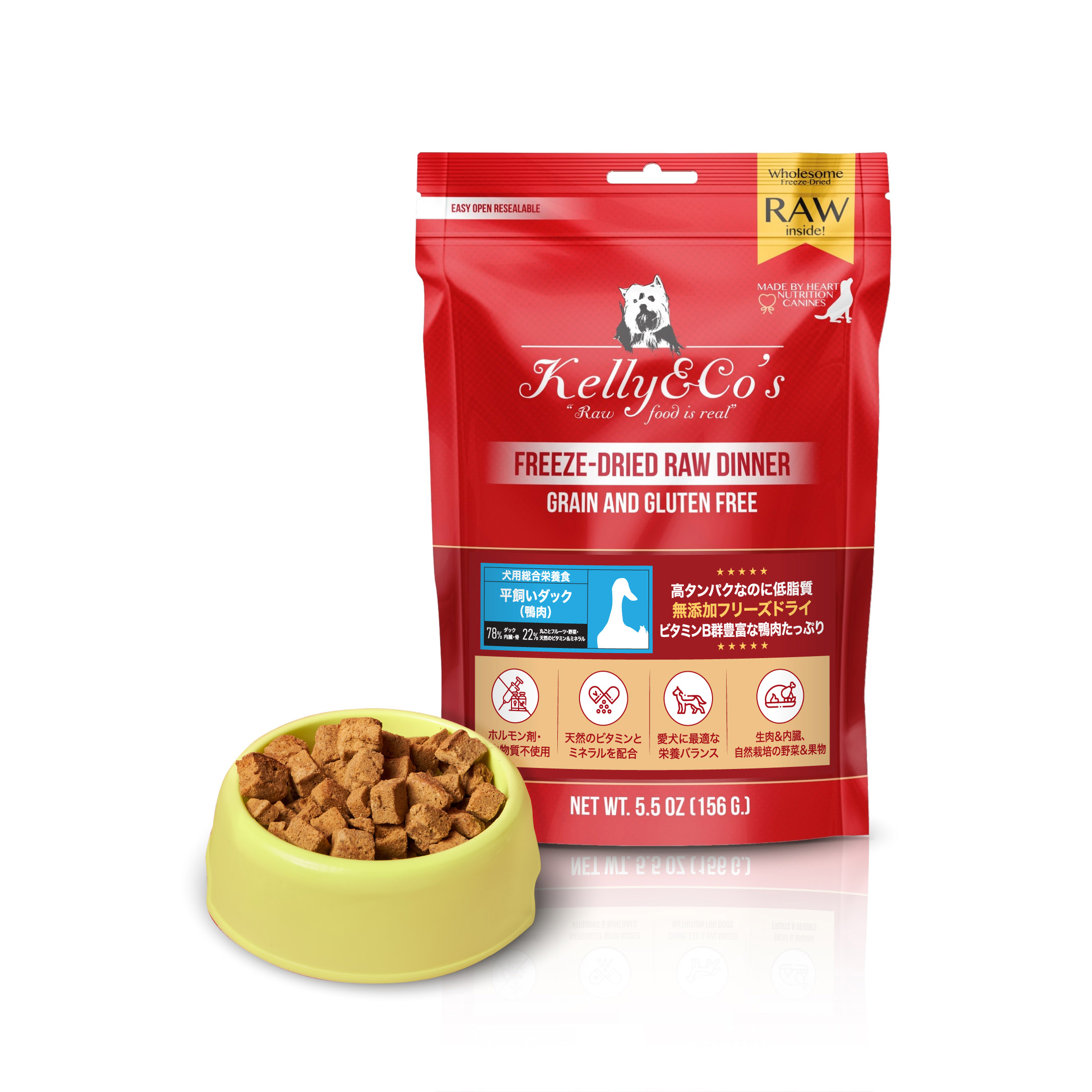 Kelly & Co's 犬用総合栄養食 ダックフォーミュラ