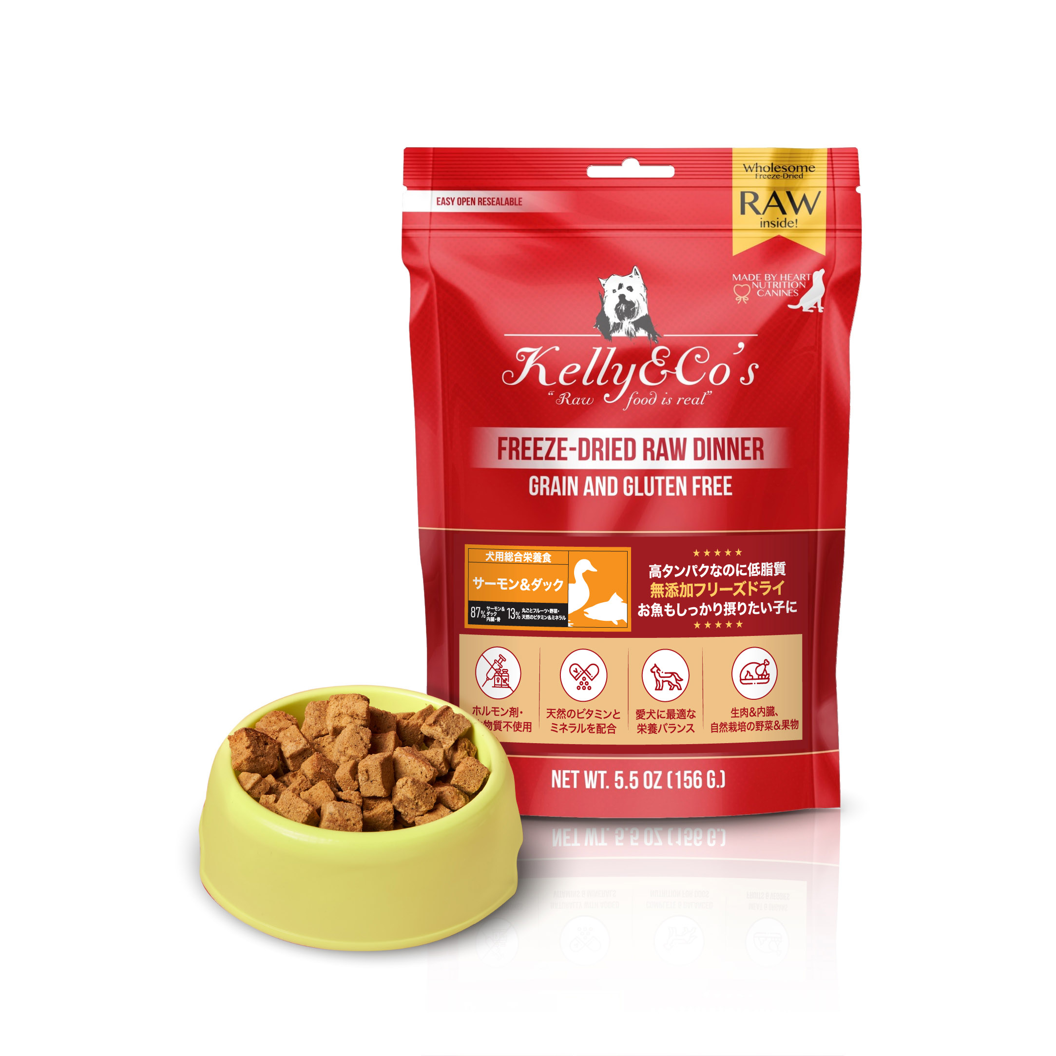 Kelly & Co's 犬用総合栄養食 サーモン＆ダックフォーミュラ