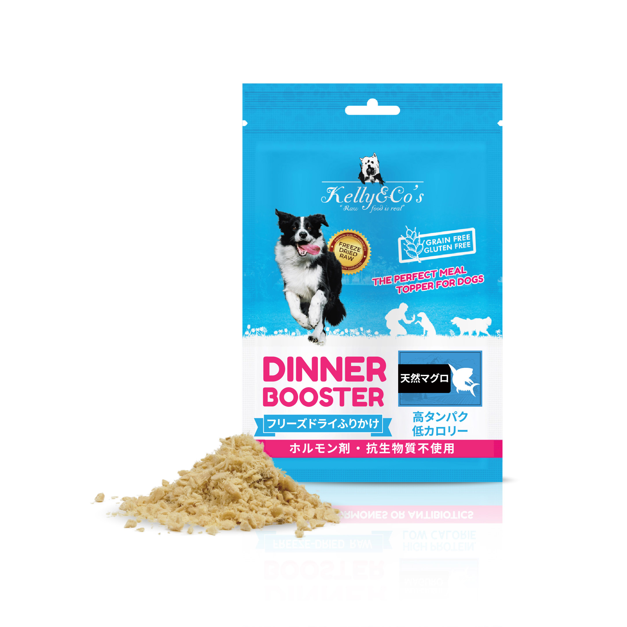 Kelly & Co's 犬用単一原料ふりかけ ワイルドコートマグロ