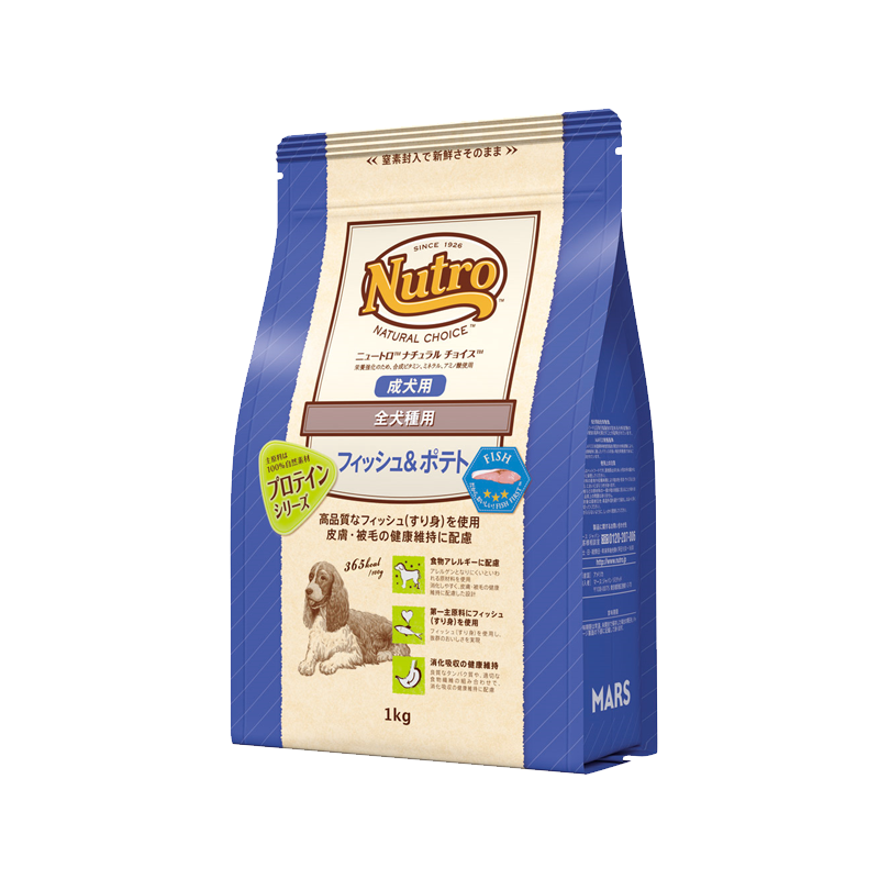 ニュートロ ナチュラルチョイス フィッシュ&ポテト 全犬種用 成犬用