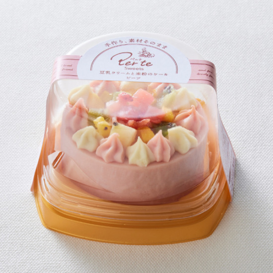 【冷凍・直送】per te sweets ペルテスイーツ 豆乳クリームと米粉のケーキ ビーツ