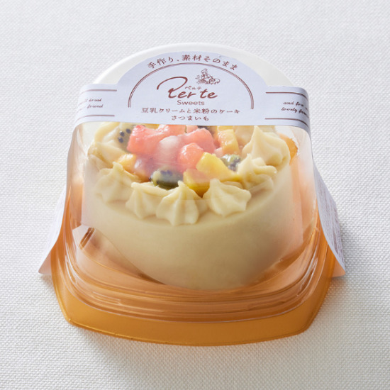 【冷凍・直送】per te sweets ペルテスイーツ 豆乳クリームと米粉のケーキ さつまいも