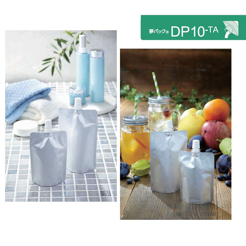 夢パック DP10-TA｜ボイル・冷凍・ガスバリア性／スパウト袋・アルミ箔／カウパック