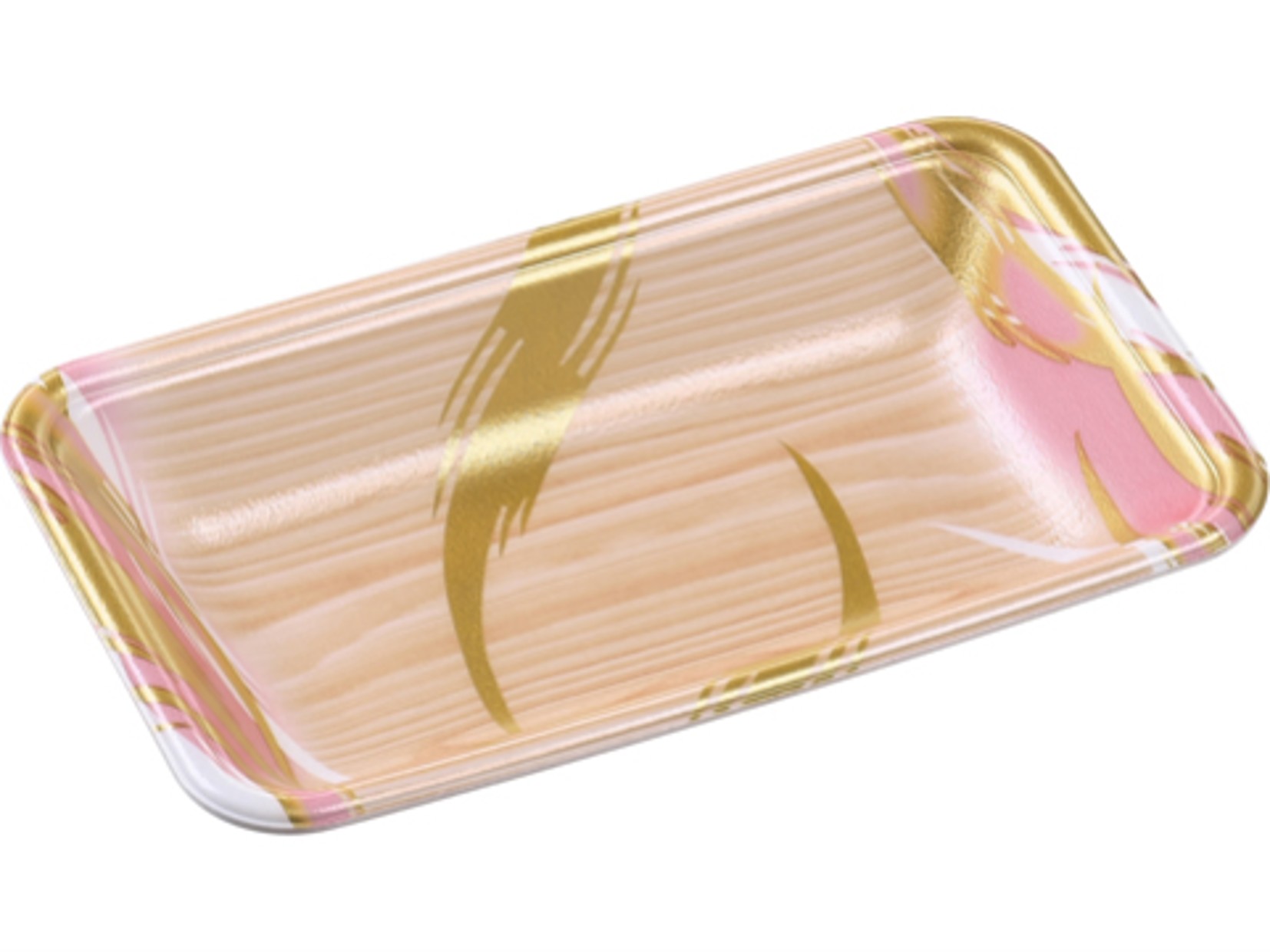 FLB-V 風紋木目ピンク｜耐寒性・トレー・エコトレー・耐塩ビラップ性・耐熱温度80℃／PSP／Vシリーズ／エフピコ