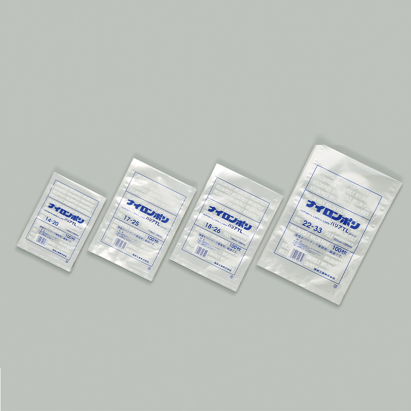 ナイロンポリ バリアTLタイプ｜冷凍・ボイル・真空包装・液体包装・脱酸素剤使用可／三方袋／福助工業