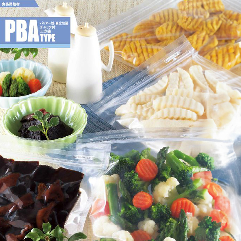 ストロングパック PBAタイプ｜脱酸素剤使用可・冷凍・真空包装・耐衝撃性・耐摩耗性／チャック付／三方袋／明和産商