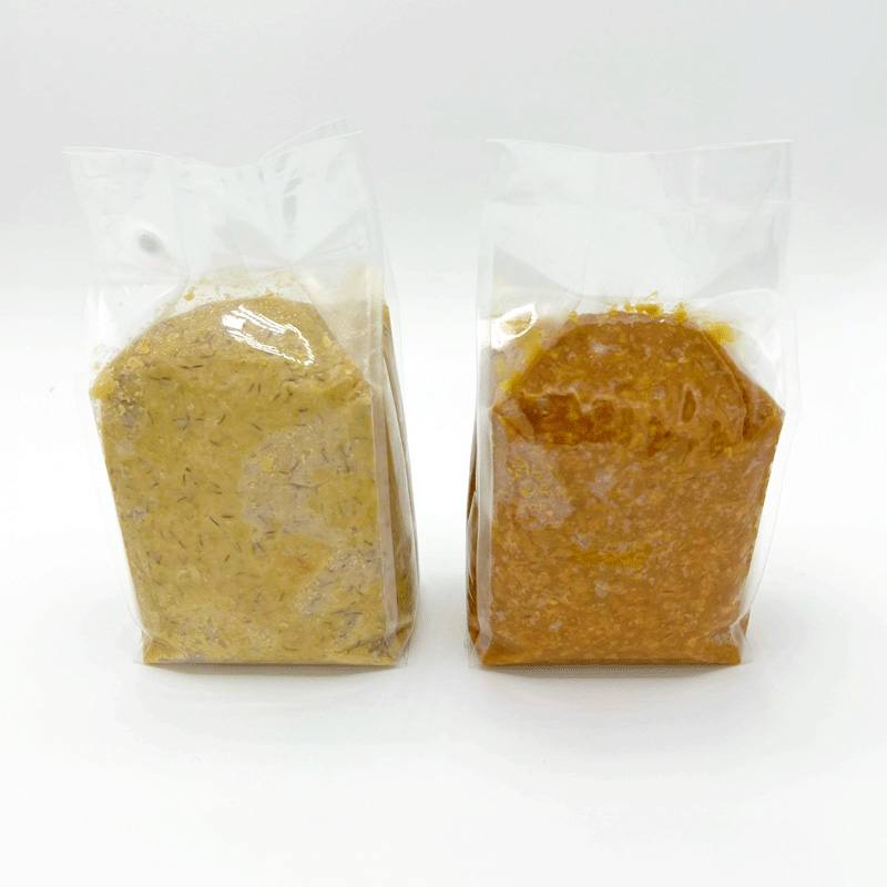 味噌用ガゼット袋 Sタイプ｜ガスバリア性・脱酸素剤使用可／味噌／バルブ付あり／ガゼット袋／押尾産業