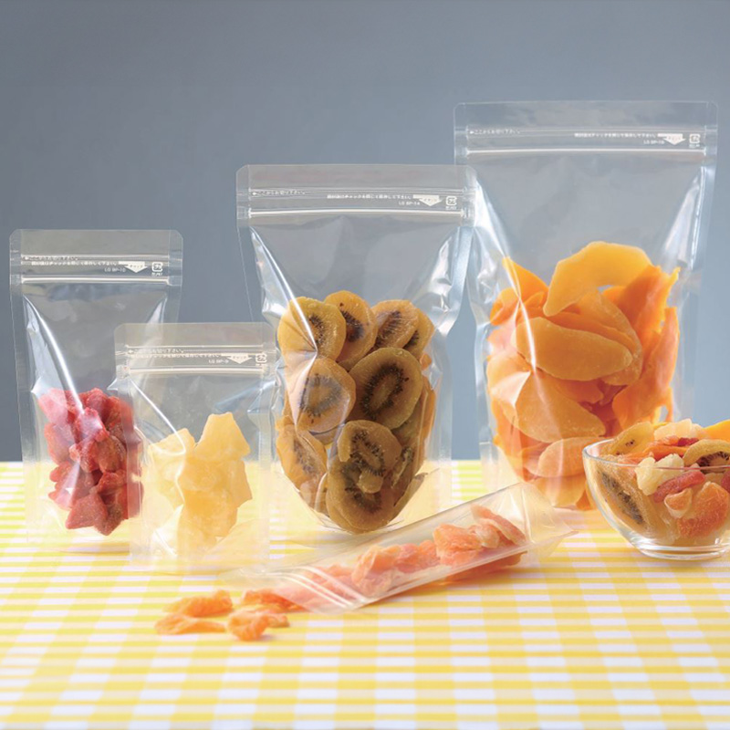 ラミグリップ ハイバリアスタンド透明タイプ(BP)｜脱酸素剤使用可・防湿性・静防性／チャック付／三方袋／セイニチ