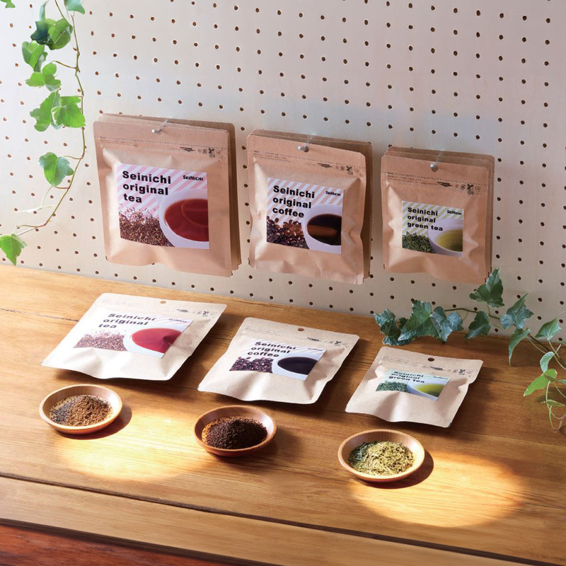 ラミジップ 平袋 クラフトVMタイプ｜脱酸素剤使用可・防湿性・遮光性／チャック付・吊り下げ穴付／クラフト紙／三方袋／セイニチ