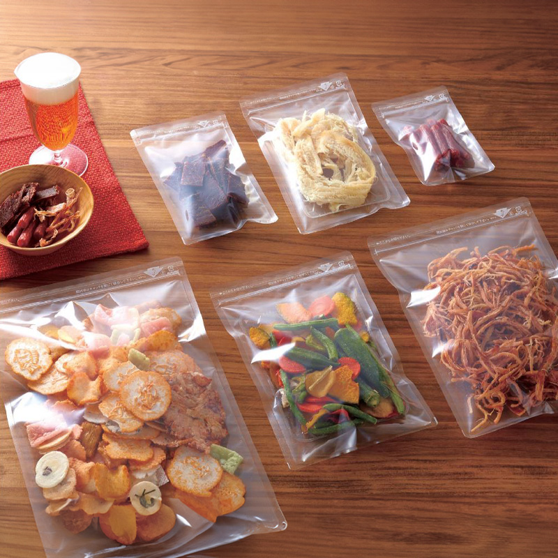 ラミグリップ 平袋 透明蒸着PETタイプ(VP)｜脱酸素剤使用可・防湿性・遮光性／易カット性／チャック付／三方袋／セイニチ