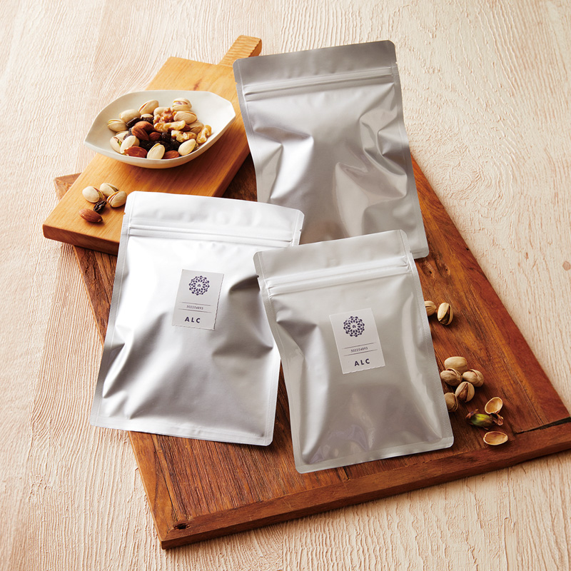 ALCタイプ｜脱酸素剤使用可・防湿性・遮光性／アルミ箔／チャック付／三方袋／ベリーパック