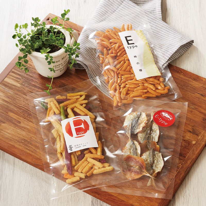 E・MiEタイプ｜脱酸素剤使用可・防湿性／三方袋／ベリーパック