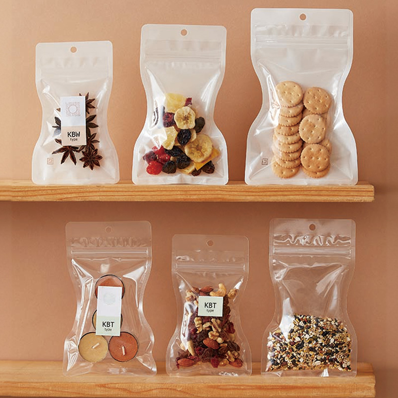 KBT・KBWタイプ｜脱酸素剤使用可・防湿性／白／チャック付・フック穴付／三方袋／ベリーパック