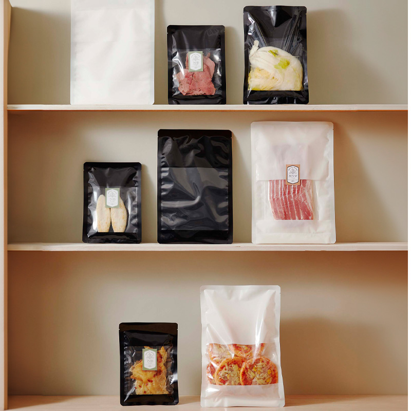MNW・NBタイプ｜ボイル・冷凍・真空包装・(脱酸素剤使用可:NBのみ)／白・黒／三方袋／ベリーパック