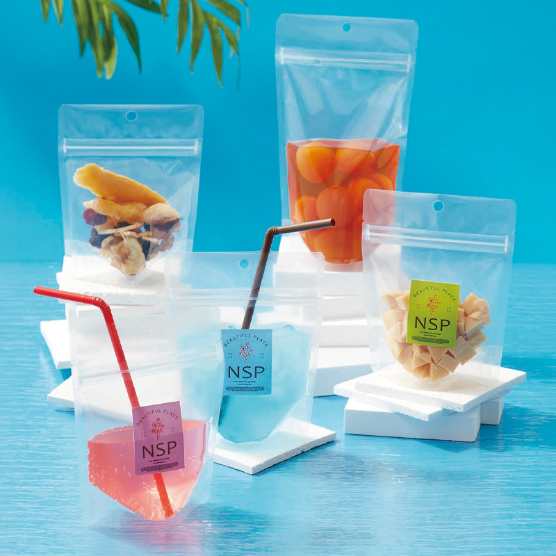 NSPタイプ｜脱酸素剤使用可・防湿性／チャック付・フック穴付／スタンド袋／ベリーパック