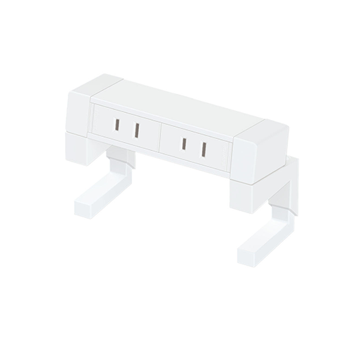 G004 クランプ式コンセント 2口 白