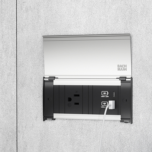 KAPSA 本体アルミ&黒+カバーシルバー (BACHMANN社製)