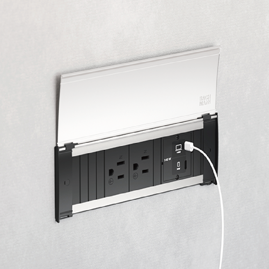 KAPSA 本体アルミ&黒+カバー白 (BACHMANN社製)