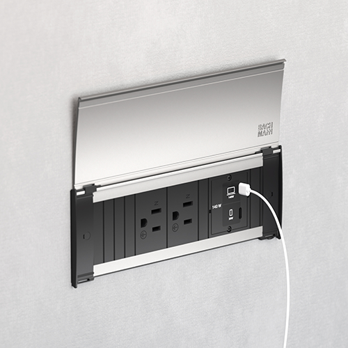 KAPSA 本体アルミ&黒+カバー白 (BACHMANN社製)