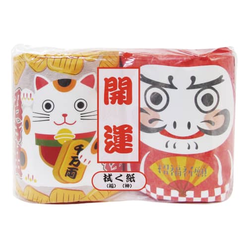 招き猫・ダルマ  2ロールセット