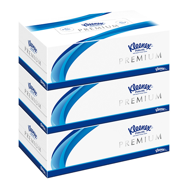 クリネックス ティシュープレミアム 160W×3P