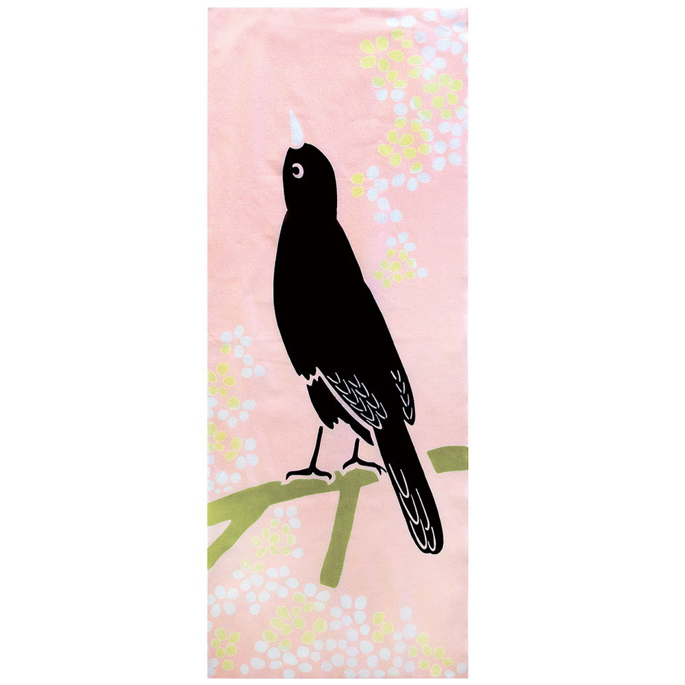 手ぬぐい 和布華 和柄【幸せを呼ぶ鳥】