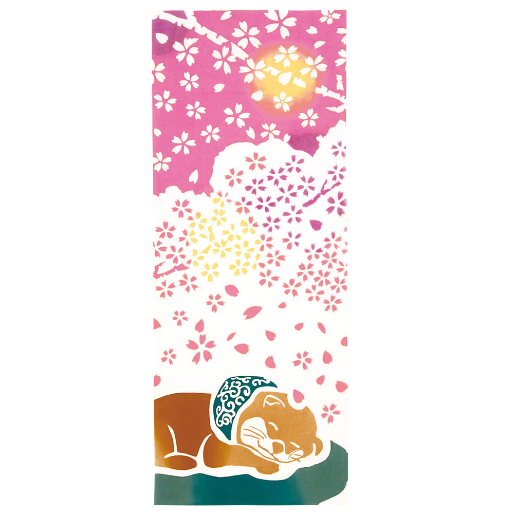手ぬぐい 和布華 春模様【桜と豆しば】