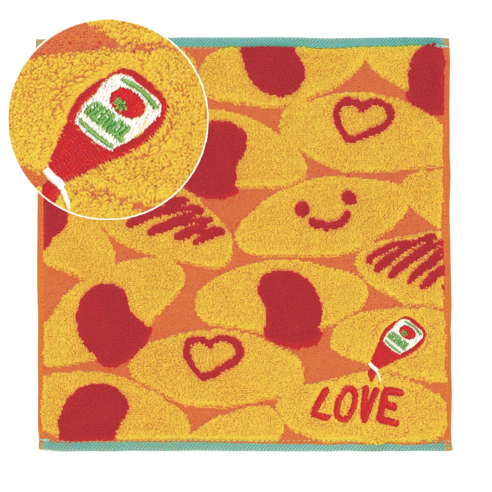 Meets! ジャガードタオルハンカチ(今治タオル) GuuGuuシリーズ【 オムライス 】