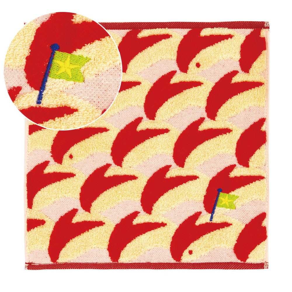 Meets! ジャガードタオルハンカチ(今治タオル) GuuGuuシリーズ【うさぎりんご 】