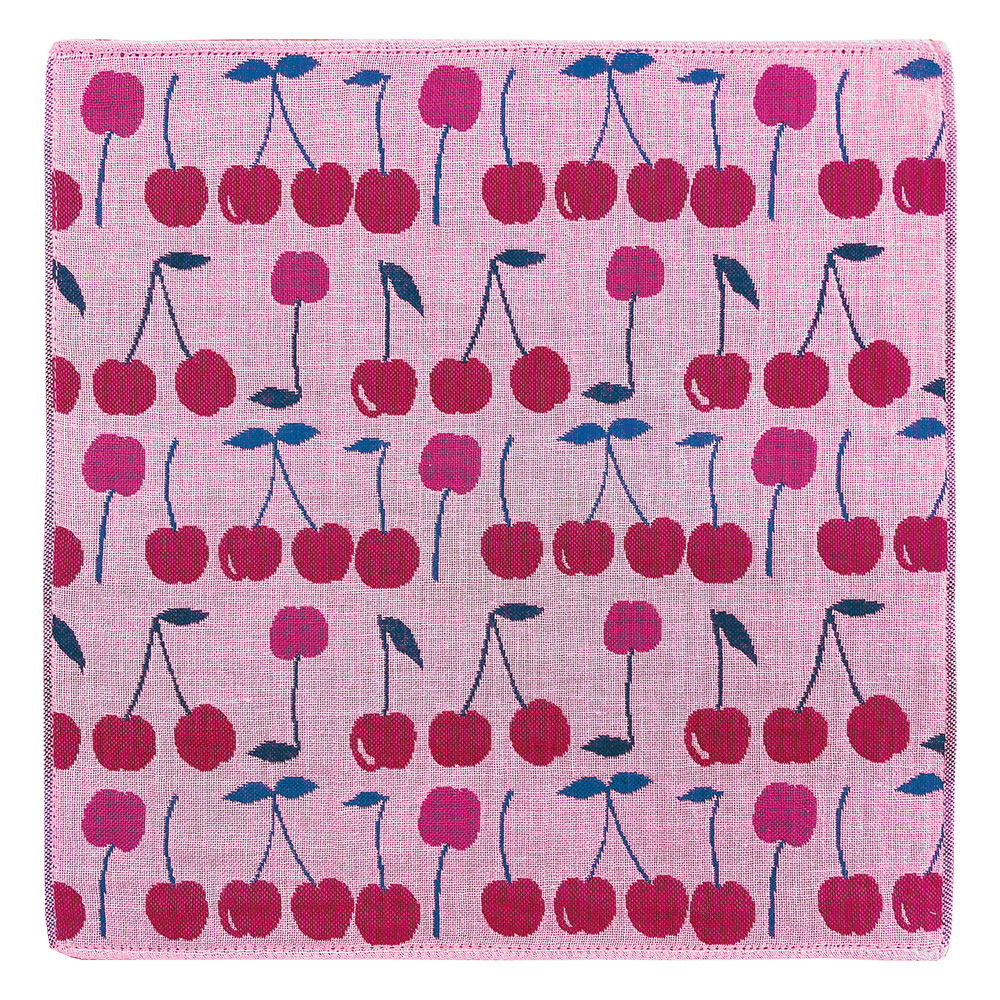 Pocchi 3重ガーゼハンカチ(今治タオル) DESIGNERS JAPAN 堀内映子【 さくらんぼ 】