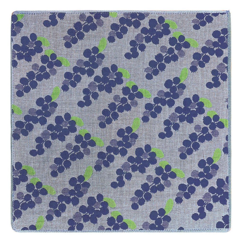 Pocchi 3重ガーゼハンカチ(今治タオル) DESIGNERS JAPAN 堀内映子【 ブルーベリー 】