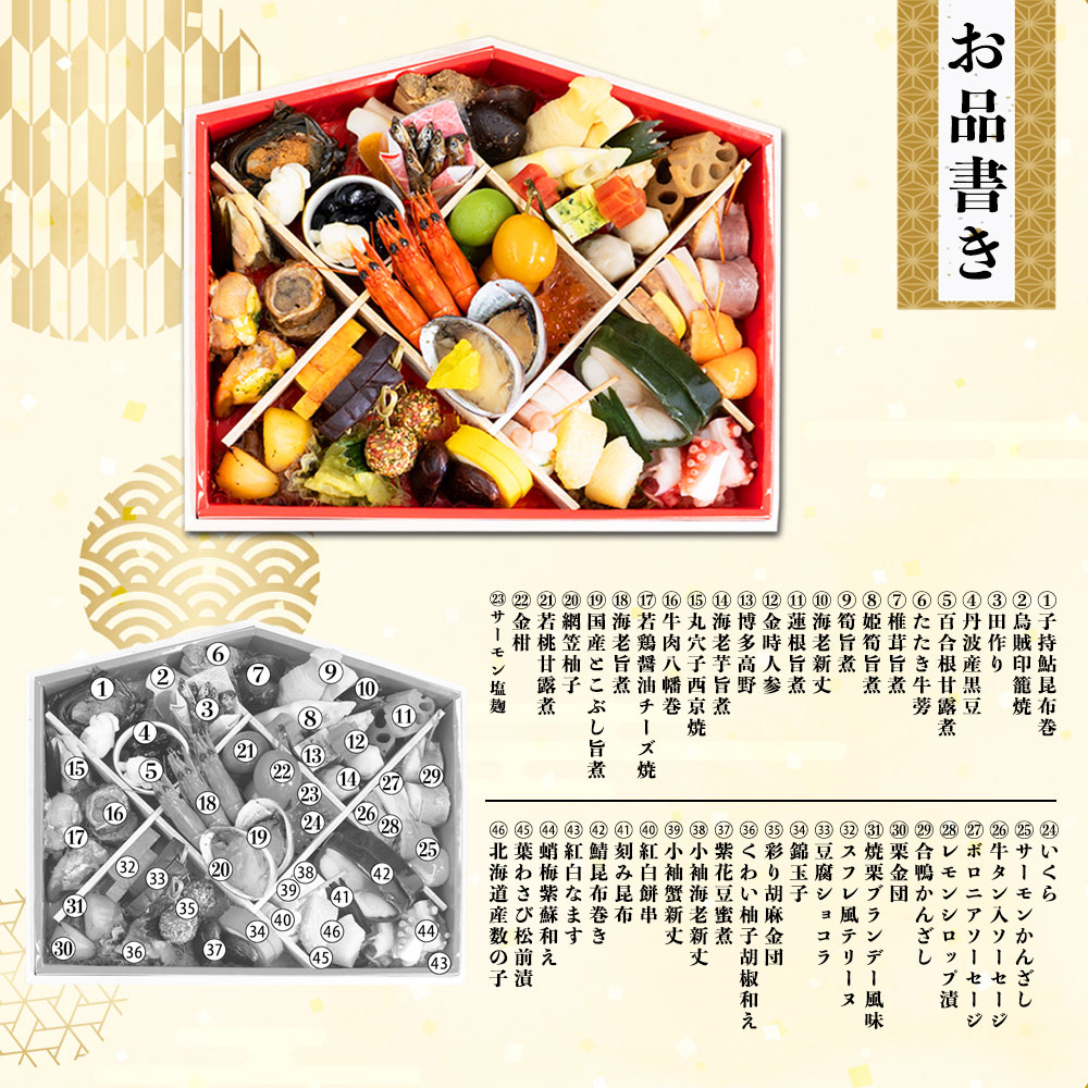 和洋一段重おせち