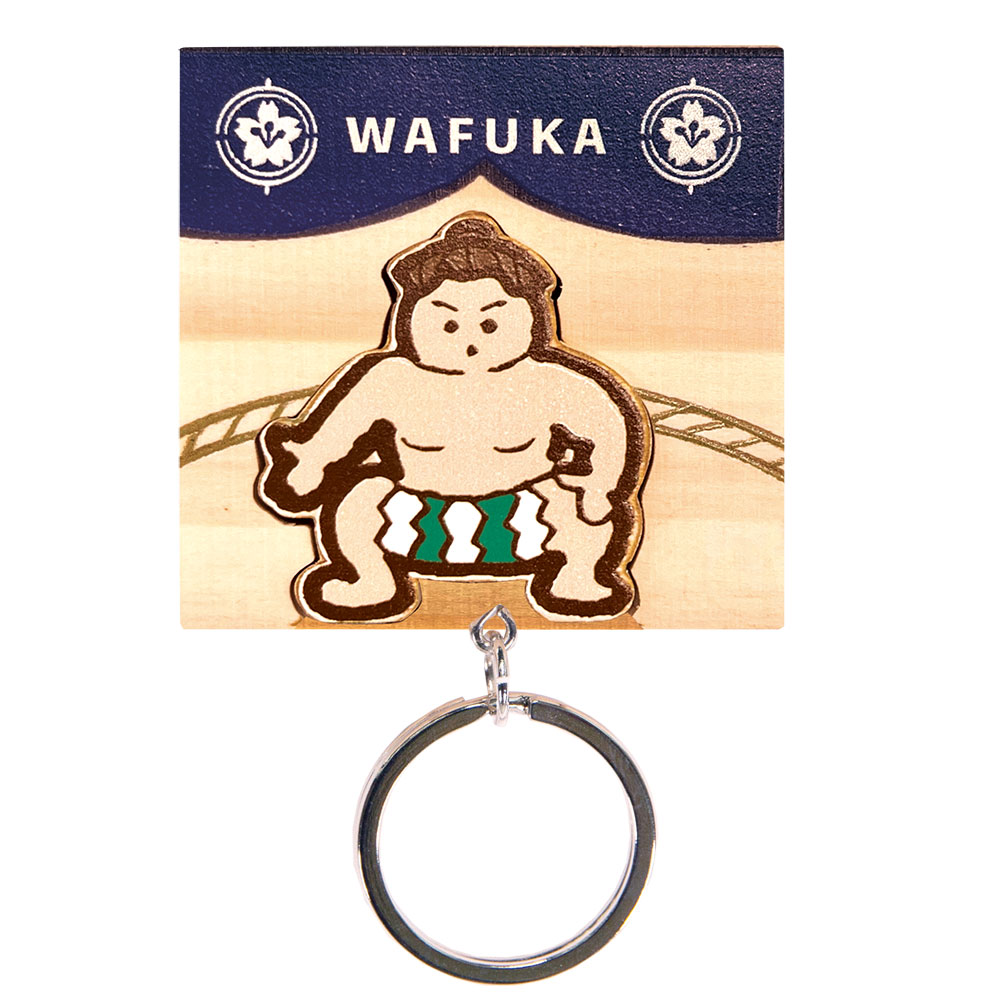 ヒノキキーリング 【どすこい】Hinoki Keyring