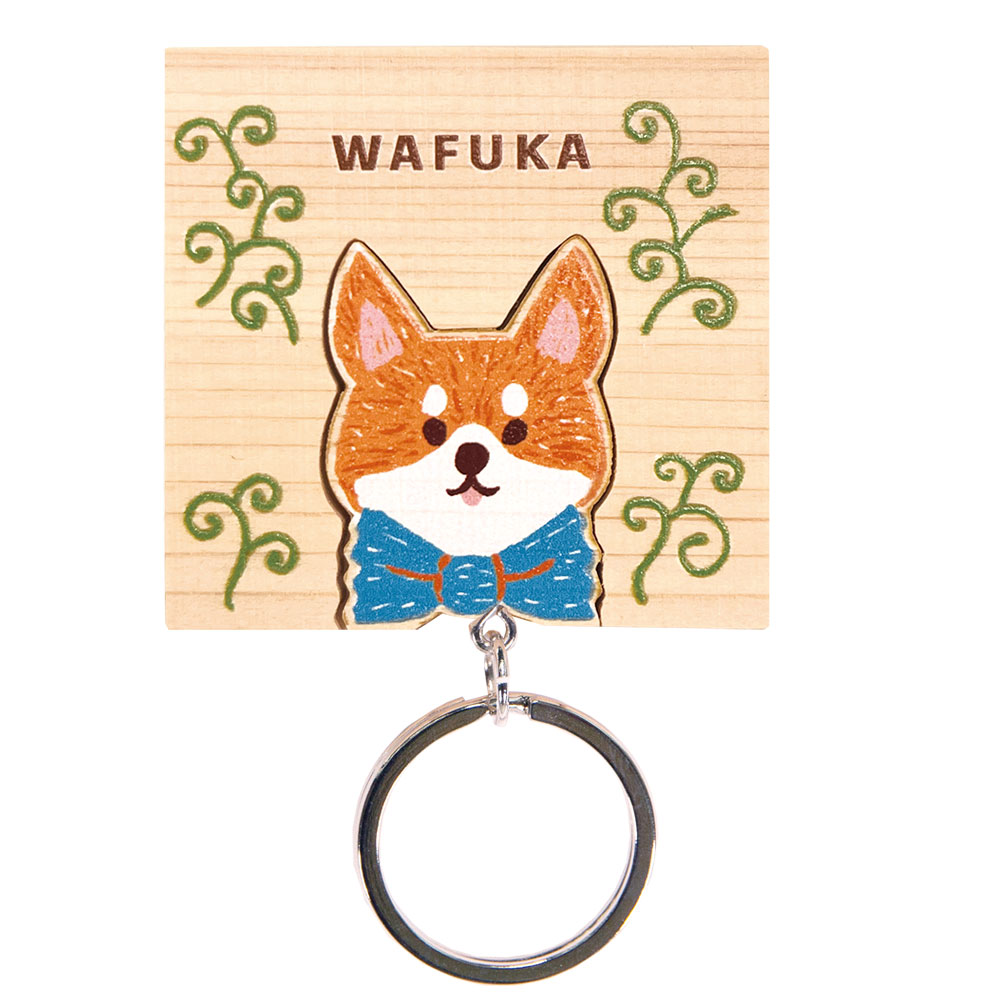 ヒノキキーリング 【柴犬】Hinoki Keyring