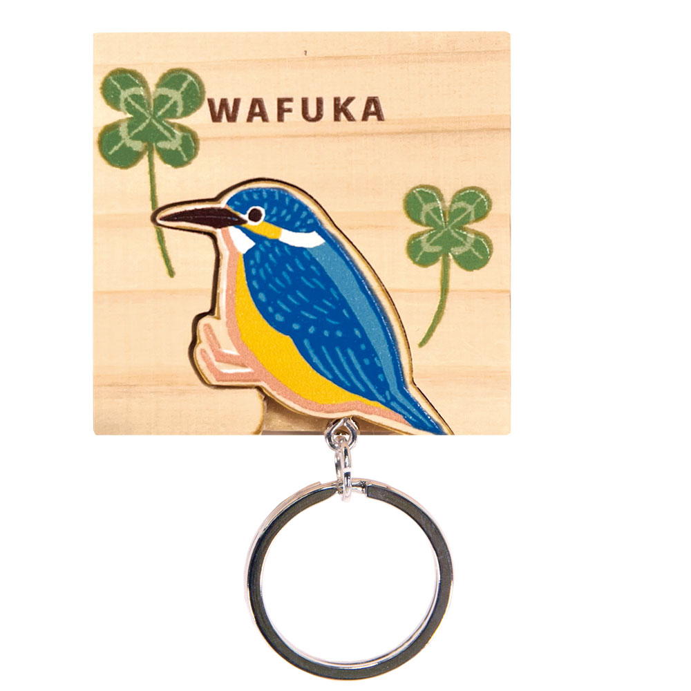 ヒノキキーリング 【カワセミ】Hinoki Keyring
